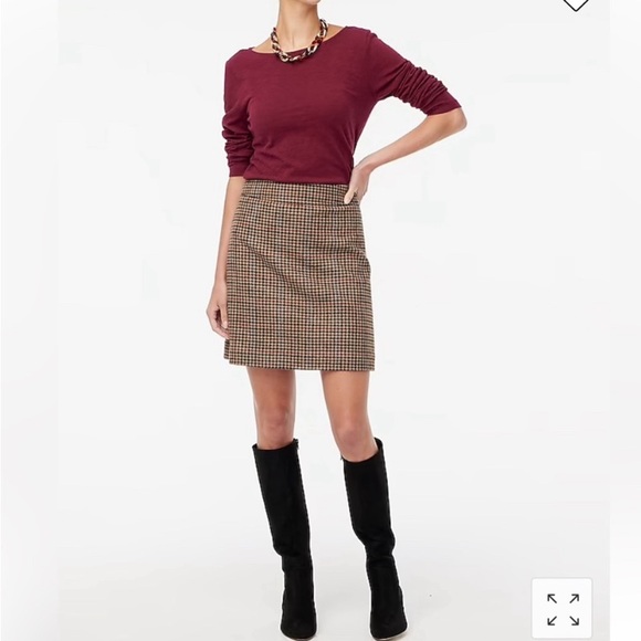 J.Crew Factory Wool Mini Skirt - Picture 3 of 3